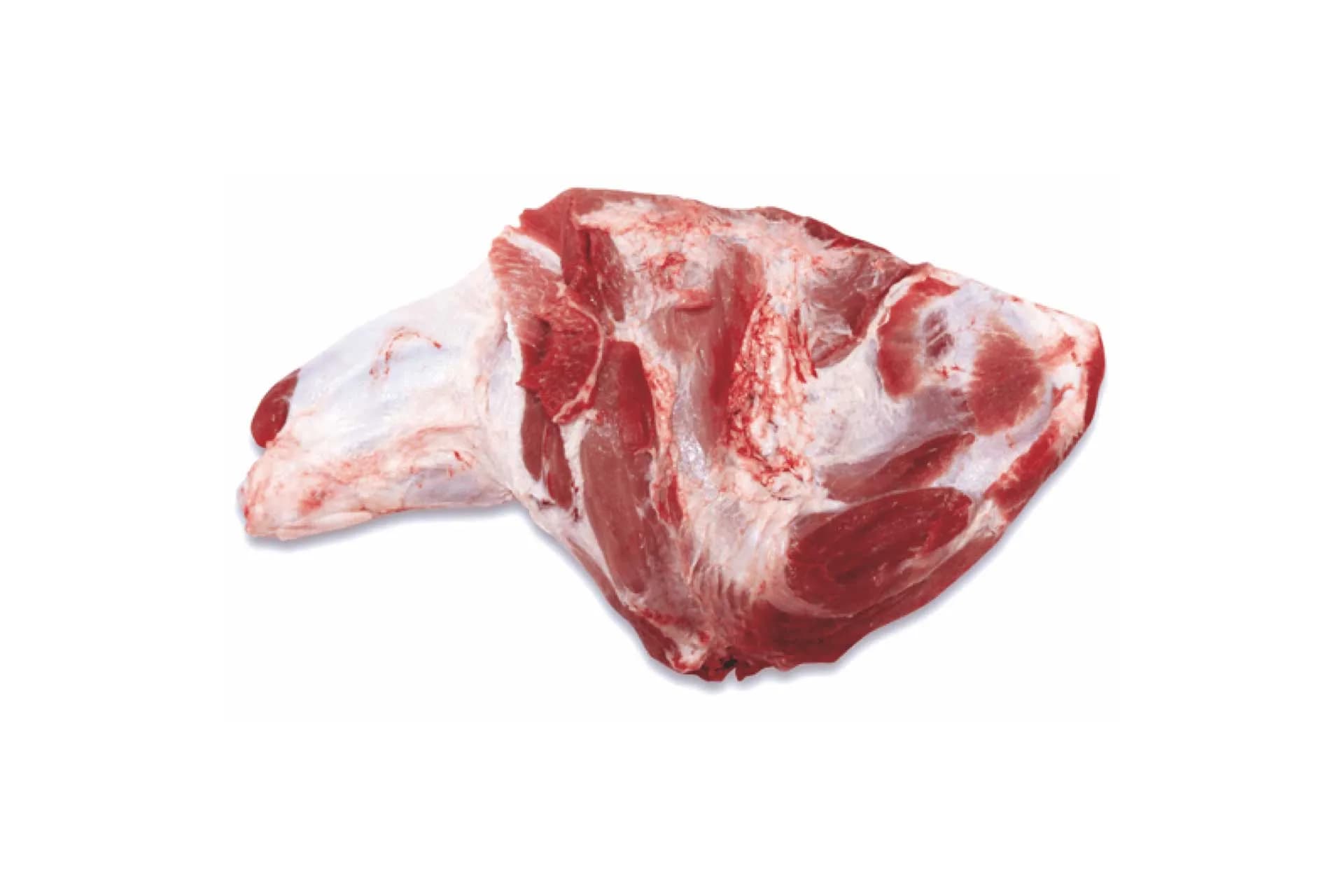 Bone In, Rindless Shoulder (3100), bone-in, rindless, photographed on a plain white background.