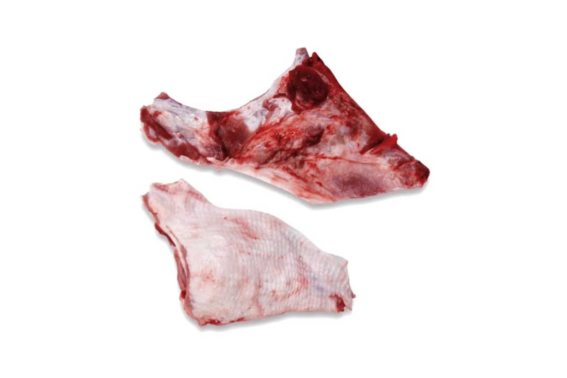 Rindless Jowl (5001), boneless, rindless, photographed on a plain white background.